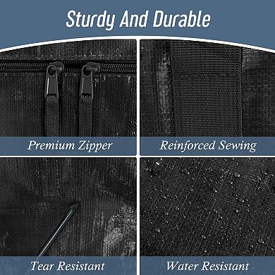 Heavy Duty 23Gal Bags PE Waterproof, Zipper, 65lb loading