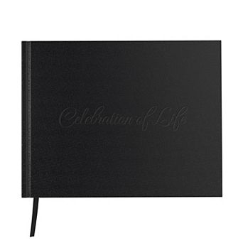 UCO Funeral Guest Book for Memorial Service (9 x 7 In), Hardcover, Memory Logbook