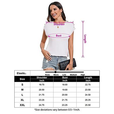 Women's Ribbed Tank Tops Summer Cap Sleeve Vest Slim Fitted Knit Basic Casual Sweaters