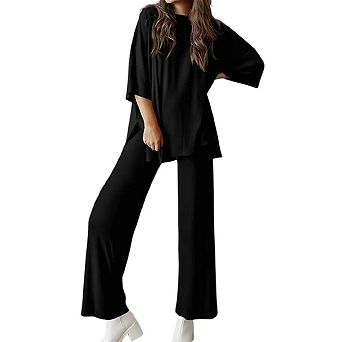 Two Piece Sets for Women Summer Fashion Lounge Matching Set Spring Travel Vacation Airport Outfits