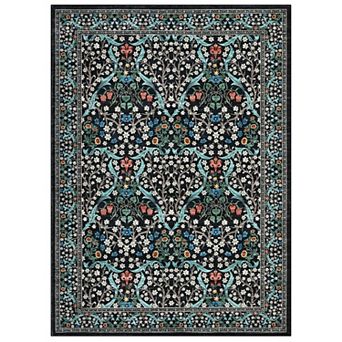 Modern Non-Slip Checkered Rug, Stain-Resistant Soft Faux Wool Carpet for Living Room