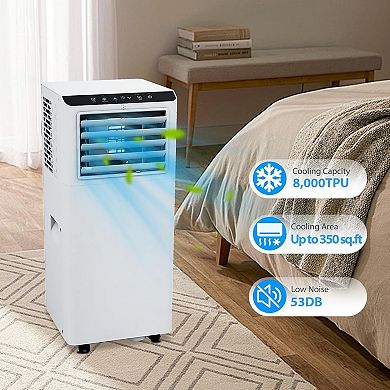 Portable Air Conditioner, 8000 BTU smart Control, Cools up to 450 Sq. Ft.