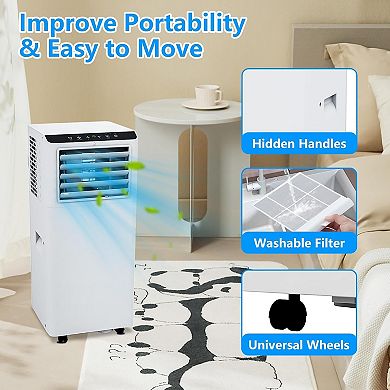 Portable Air Conditioner, 8000 BTU smart Control, Cools up to 450 Sq. Ft.