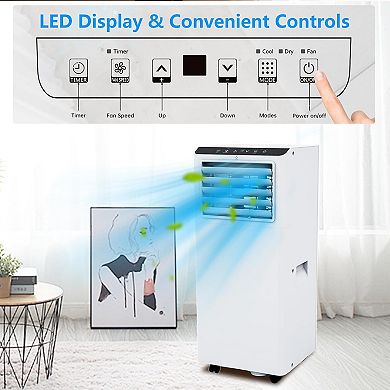 Portable Air Conditioner, 8000 BTU smart Control, Cools up to 450 Sq. Ft.