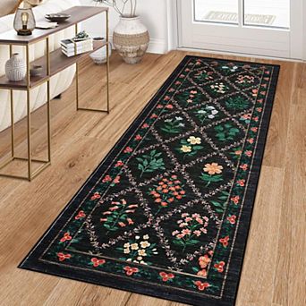 Modern Washable Rugs 8x10 Rug for Living Room Farmhouse Large Area Rug Soft Bedroom Decor No
