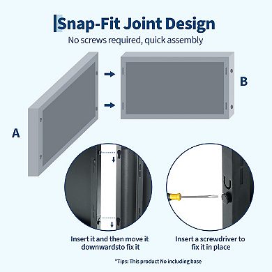 18" Steel Planter Box, Snap Assembly, Open Base, 12" Deep, Black