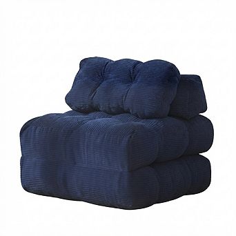 Folding Sofa Bed Sleeper Chair, 34 Inch Convertible Lounge with Pillow