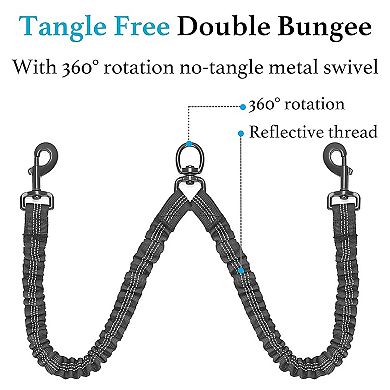 No Tangle Double Dog Leash