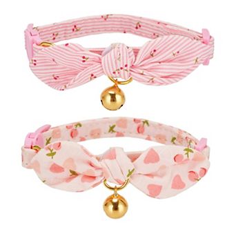 Cotton Cat Collar with Bell