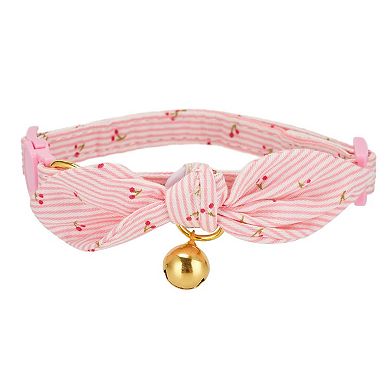 Cotton Cat Collar with Bell