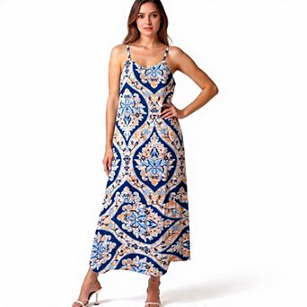 Floral Spaghetti Strap Summer Sun Dress