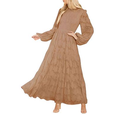Elegant Floral Smocked Dress for Women