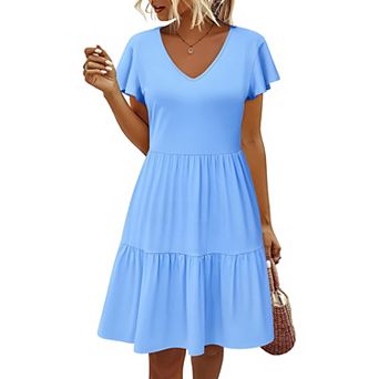 Women's Flowing Pleated Summer Dress