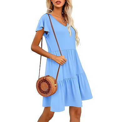 Women's Flowing Pleated Summer Dress