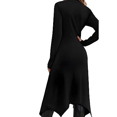 High Waist Midi Sweater Dress for Women