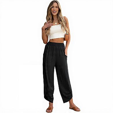 Women's Loose Fit Palazzo Beach Pants