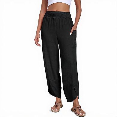 Women's Loose Fit Palazzo Beach Pants