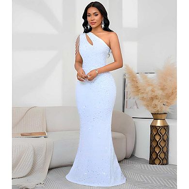 Women's Sequin Tassel Bodycon Party Dress