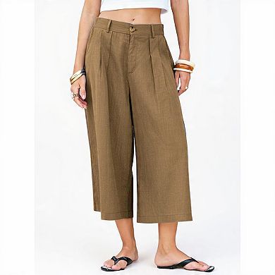 Women's Summer Cropped Palazzo Pants