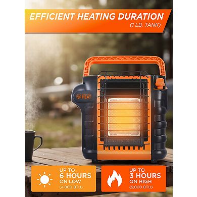 Commercial Heat 9000 BTU Orange Portable Propane Heater