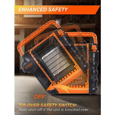 Commercial Heat 9000 BTU Orange Portable Propane Heater