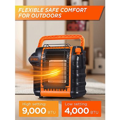 Commercial Heat 9000 BTU Orange Portable Propane Heater