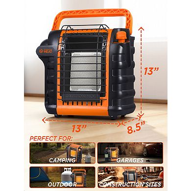 Commercial Heat 9000 BTU Orange Portable Propane Heater