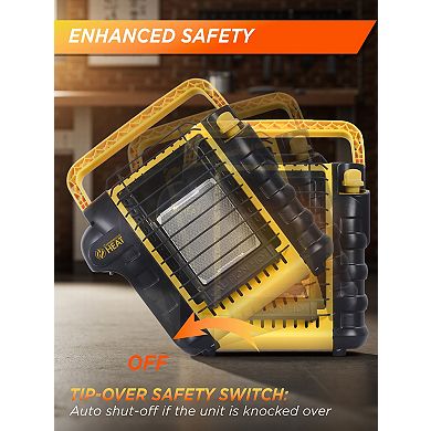 Commercial Heat 9000 BTU Yellow Portable Propane Heater