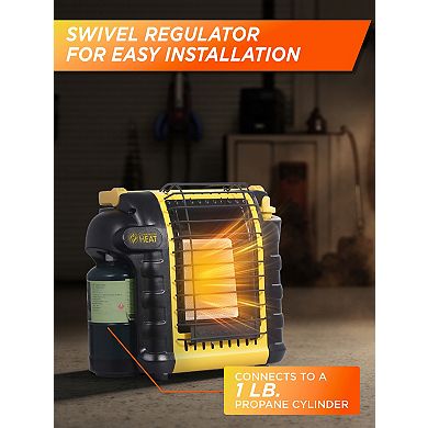 Commercial Heat 9000 BTU Yellow Portable Propane Heater