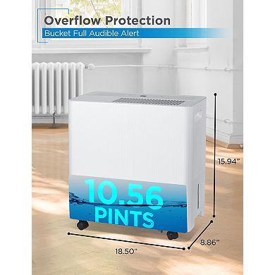 BLACK+DECKER™ 36 Pint Portable Dehumidifier, BDM36WCDA, White