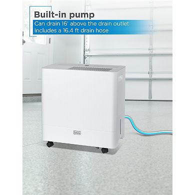 BLACK+DECKER™ 1.6 Gallon Portable Dehumidifier with Pump