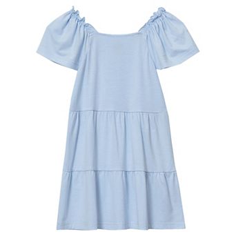 Girls 2-16 Lands' End Short Sleeve Tiered Tunic Top