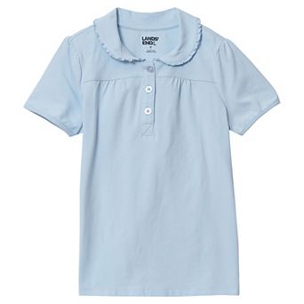 Girls 2-16 Lands' End Peter Pan Frill Collar Top