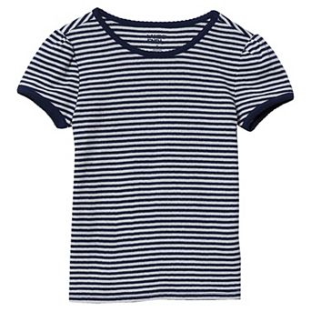 Girls 2-16 Lands' End Short Sleeve Pointelle Knit T-Shirt