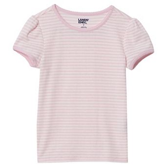 Girls 2-16 Lands' End Short Sleeve Pointelle Knit T-Shirt
