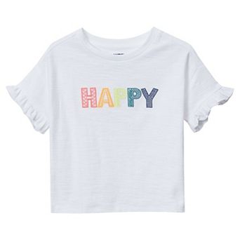 Girls 2-16 Lands' End Short Sleeve Ruffle Top