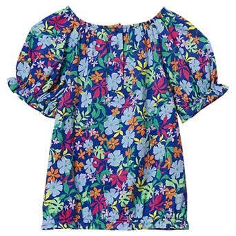 Girls 2-16 Lands' End Shirred Puff Blouse