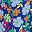 Blue Multi Floral