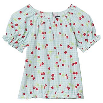 Girls 2-16 Lands' End Shirred Puff Blouse