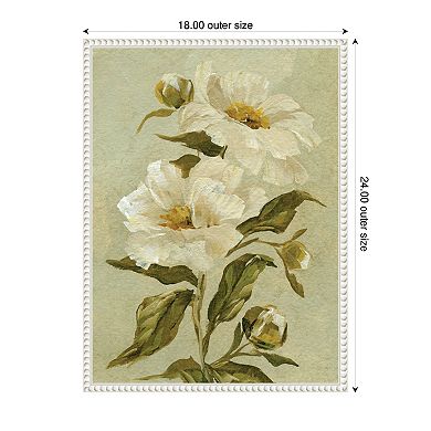 AQ Floral No 9 by Annie Quigley Framed Canvas Wall Art Print