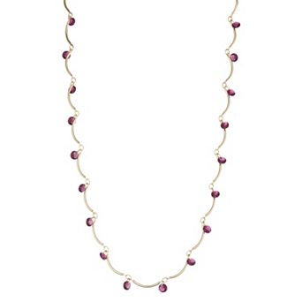 Nine West Gold-Tone Delicate Collar Necklace