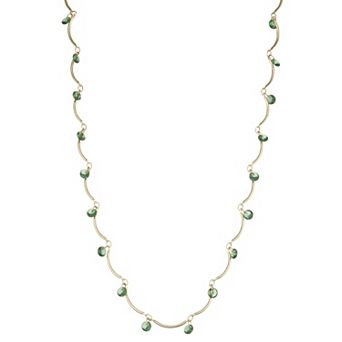 Nine West Gold-Tone Delicate Collar Necklace