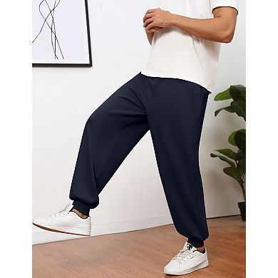 Men's Wide Leg Pants with Side Pockets Sweatpants