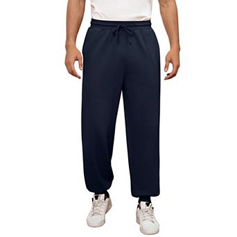 Men's Wide Leg Pants with Side Pockets Sweatpants