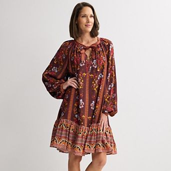 Women's Tracy Evans Tie Neck Midi Dress
