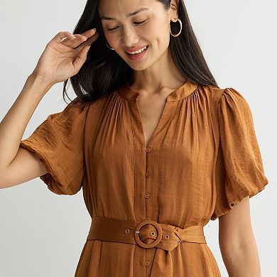 Women's Tracy Evans Split Round Neck Short Sleeve Mini Dress
