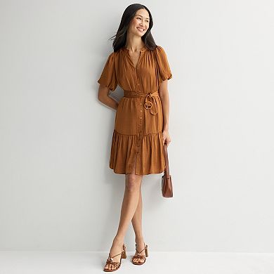 Women's Tracy Evans Split Round Neck Short Sleeve Mini Dress