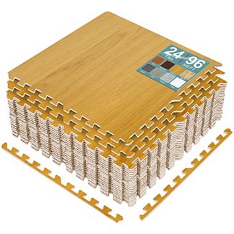 Sorbus 24 Tiles 96 Sq ft Interlocking Floor Foam Tile Mats - for Home, Playroom, Trade Show