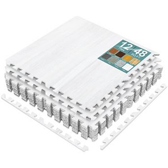 Sorbus 12 Tiles 48 Sq ft Interlocking Floor Foam Tile Mats - for Home, Playroom, Trade Show