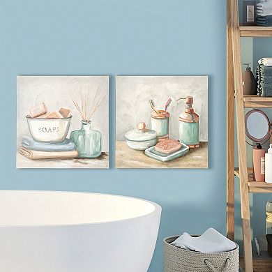 Vanity Space I & II Canvas Wall Art Set of 2